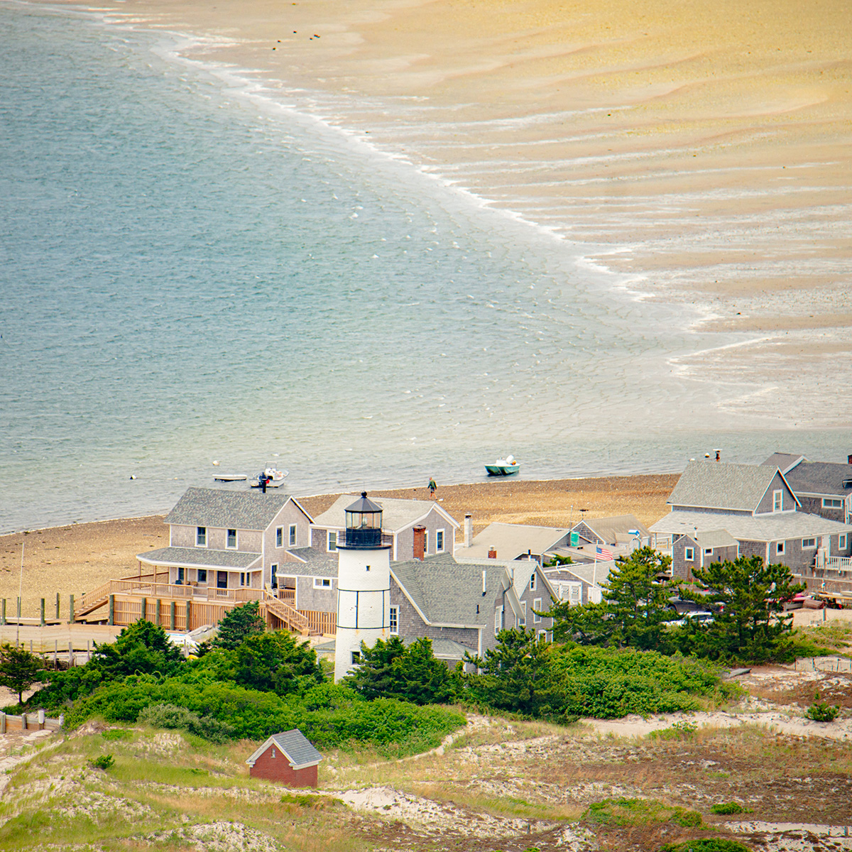 Sandy Neck Cape Cod during helicopter tour